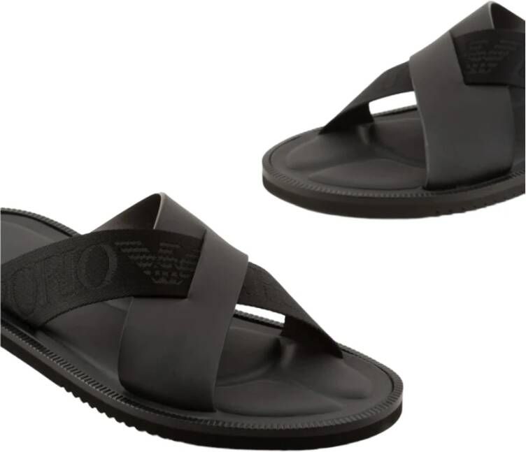 Emporio Armani Sliders Zwart Heren