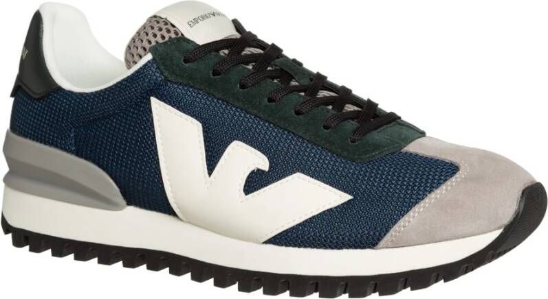 Emporio Armani Sneakers Blauw Heren