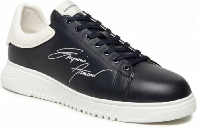 Emporio Armani Sneakers Blauw Heren