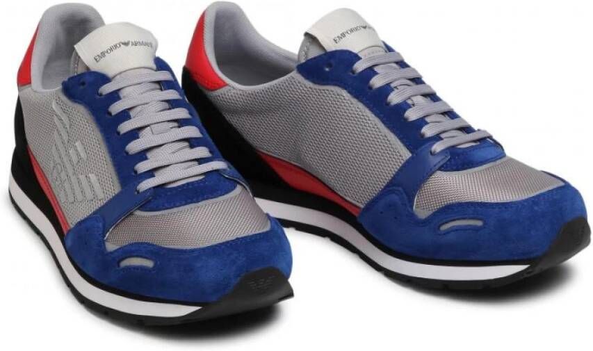 Emporio Armani Sneakers Blauw Heren