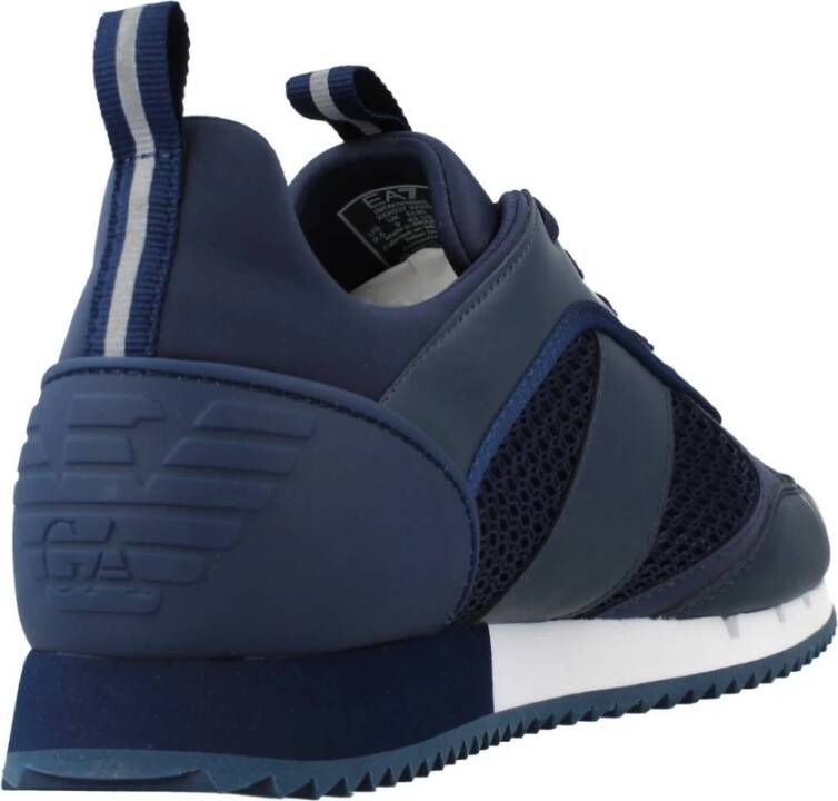 Emporio Armani Moderne Stijl Sneakers Blue Heren