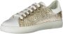 Emporio Armani Gouden glanzende sportschoenen met veters Yellow Dames - Thumbnail 3