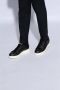 Emporio Armani Zwarte leren sneakers met stevige zool Black Heren - Thumbnail 11