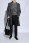 Emporio Armani Zwarte leren sneakers met stevige zool Black Heren - Thumbnail 12