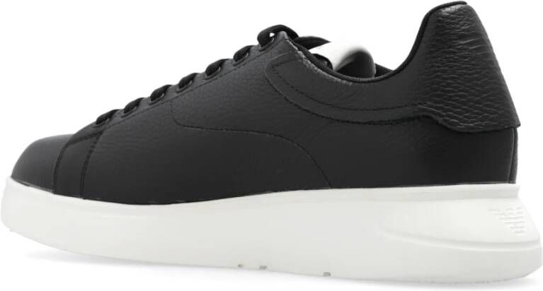 Emporio Armani Sneakers met logo Black Heren