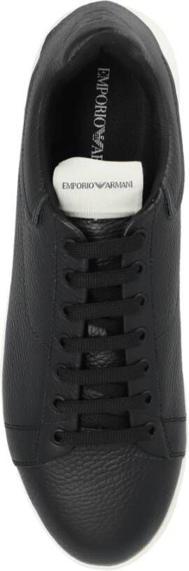 Emporio Armani Sneakers met logo Black Heren