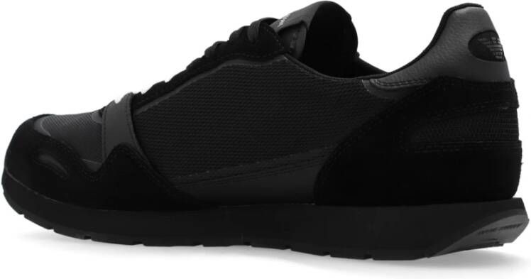 Emporio Armani Sneakers met logo Black Heren