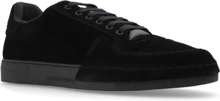 Emporio Armani Sneakers met logo Black Heren