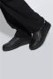 Emporio Armani Eenvoudige Vetersneakers Black Heren - Thumbnail 2