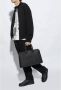 Emporio Armani Eenvoudige Vetersneakers Black Heren - Thumbnail 3
