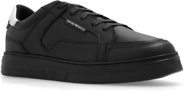 Emporio Armani Sneakers met logo Black Heren