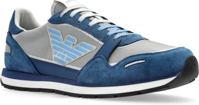 Emporio Armani Sneakers met logo Blue Heren