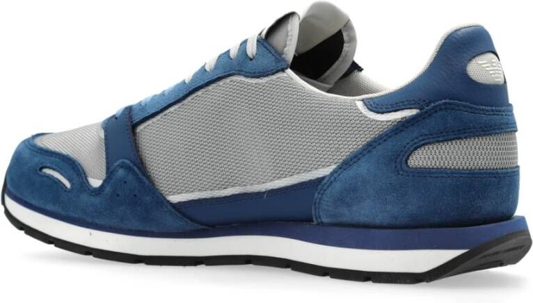 Emporio Armani Sneakers met logo Blue Heren