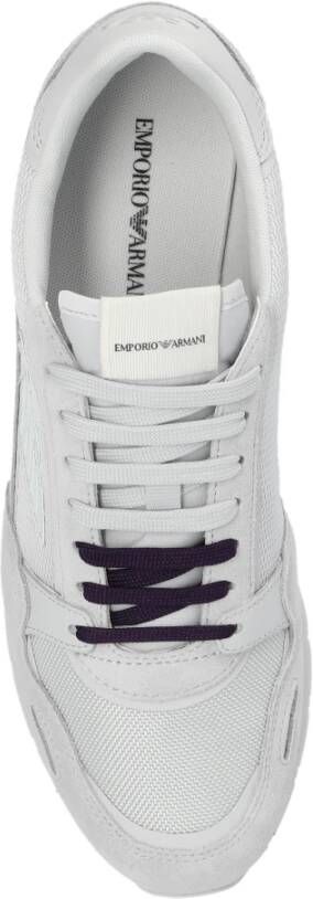 Emporio Armani Sneakers met logo Gray Dames