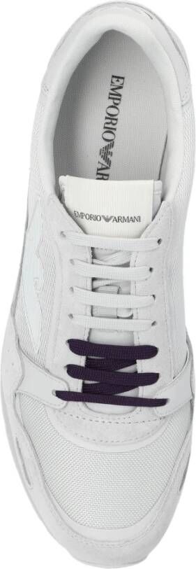 Emporio Armani Sneakers met logo Gray Heren