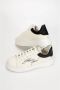 Emporio Armani Leren Sneakers met Geribbelde Rubberen Zool White Heren - Thumbnail 4