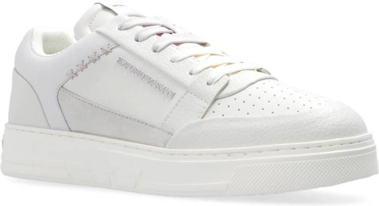 Emporio Armani Sneakers met logo White Dames