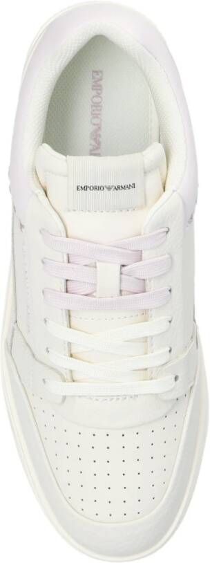 Emporio Armani Sneakers met logo White Dames