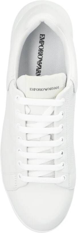 Emporio Armani Sneakers met logo White Heren