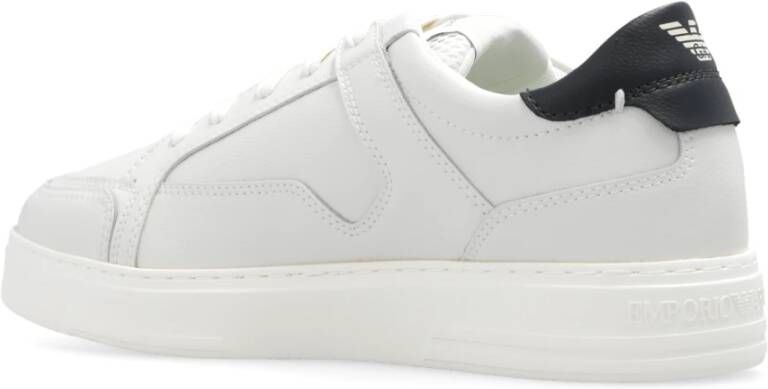Emporio Armani Sneakers met logo White Heren