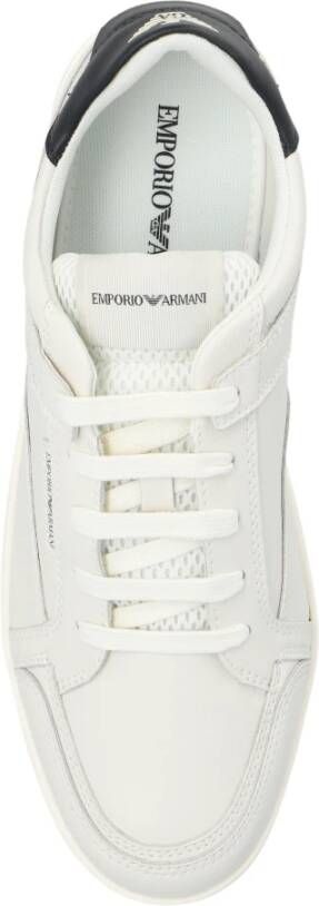 Emporio Armani Sneakers met logo White Heren