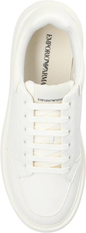 Emporio Armani Sneakers met logo Wit Heren
