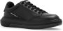 Emporio Armani Zwarte Leren Sneakers met Contrasterend Logo Black Heren - Thumbnail 5