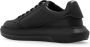 Emporio Armani Zwarte Leren Sneakers met Contrasterend Logo Black Heren - Thumbnail 6