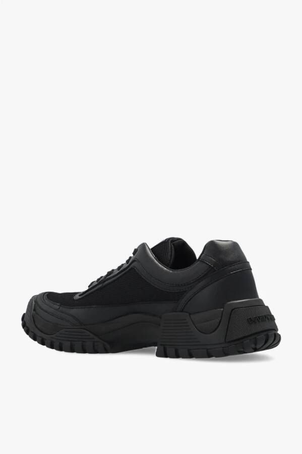 Emporio Armani Sneakers met logo Zwart Heren