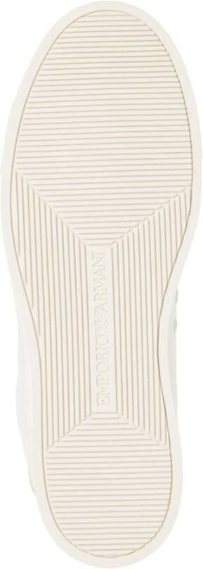 Emporio Armani Casual Vetersluiting Sneakers White Heren