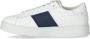 Giorgio Armani Logo Sneakers van Glad Leer White Heren - Thumbnail 12