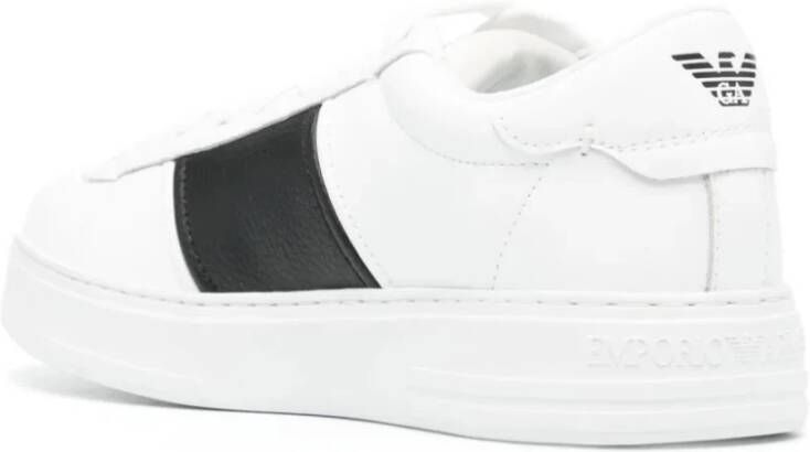 Emporio Armani Witte Sneakers Ss24 White Heren