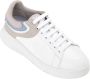 Emporio Armani Sneakers met Multikleurige Achterinzet voor Dames White Dames - Thumbnail 4