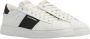 Emporio Armani men's shoes leather trainers sneakers Wit Heren - Thumbnail 8
