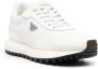 Emporio Ar i Witte Saffiano Sneaker met Adelaarplaatje White - Thumbnail 4