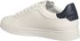 Emporio Armani Italiaanse Leren Sneakers met Ingelegd Adelaarslogo White Heren - Thumbnail 7