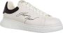 Emporio Armani Leren Sneakers met Geribbelde Rubberen Zool White Heren - Thumbnail 7