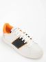 Emporio Armani Witte Sneakers met Contrastband en Rubber Mesh Details White Heren - Thumbnail 5
