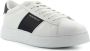 Emporio Armani men's shoes leather trainers sneakers Wit Heren - Thumbnail 11