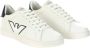 Emporio Armani Italiaanse Leren Sneakers met Ingelegd Adelaarslogo White Heren - Thumbnail 2