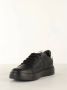 Emporio Armani SNK Tumbled Calf Leather Nero Sneakers Black Heren - Thumbnail 7