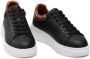 Emporio Armani Trendy Leren Sneakers voor Dames Black Dames - Thumbnail 2