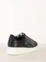 Emporio Armani Jet Black Logo-Print Sneakers Black Heren - Thumbnail 8