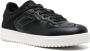 Emporio Armani Zwarte Leren Casual Sneaker Black Heren - Thumbnail 2