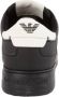 Emporio Armani SNK Tumbled Calf Leather Nero Sneakers Black Heren - Thumbnail 5