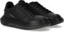 Emporio Armani Zwarte Leren Sneakers met Contrasterend Logo Black Heren - Thumbnail 2