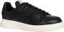 Emporio Armani Zwarte leren sneakers met stevige zool Black Heren - Thumbnail 7