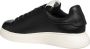 Emporio Armani Zwarte leren sneakers met stevige zool Black Heren - Thumbnail 8
