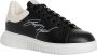 Emporio Armani scarpe sneakers uomo in pelle Zwart Heren - Thumbnail 6