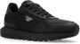 Emporio Armani Zwarte Sneakers met Metalen Adelaar Detail Black Heren - Thumbnail 4